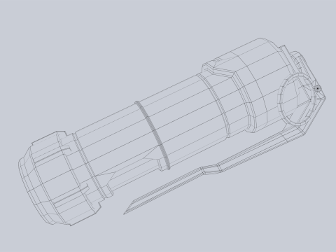 Scifi grenade Model 3D