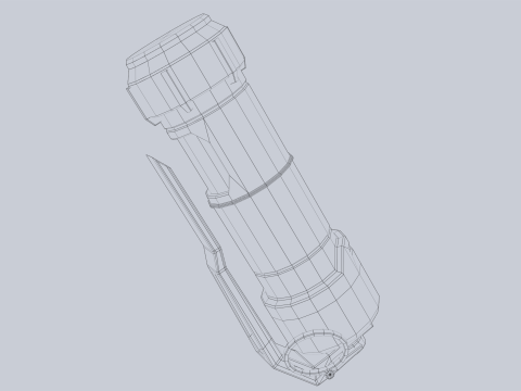 Scifi grenade Model 3D