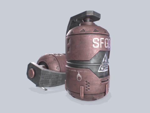 Scifi grenade 3D Model