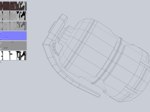 Scifi grenade 3D Model