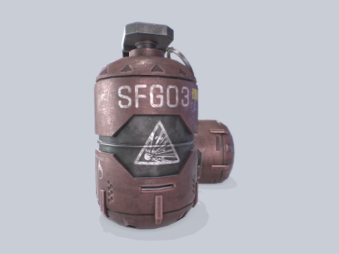 Scifi grenade 3D Model