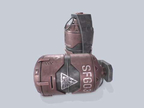 Scifi grenade 3D Model