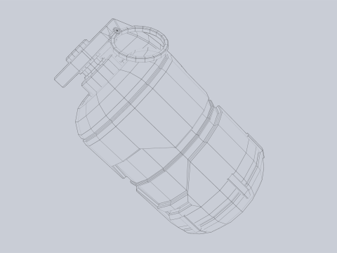 Scifi grenade 3D Model