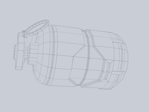 Scifi grenade 3D Model