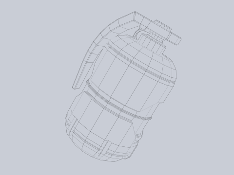 Scifi grenade 3D Model