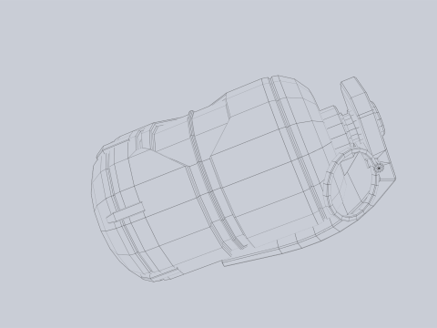 Scifi grenade 3D Model