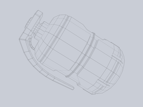 Scifi grenade 3D Model