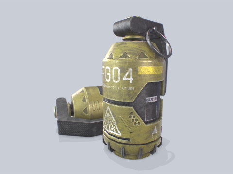 Scifi grenade 3D Model