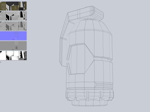 Scifi grenade 3D Model