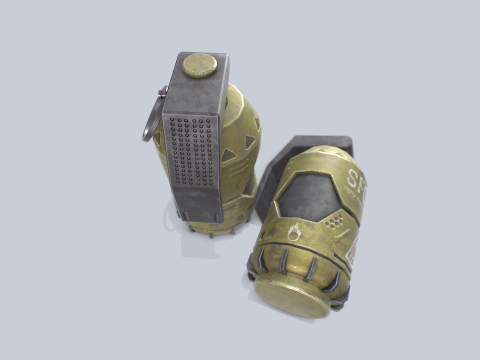 Scifi grenade 3D Model