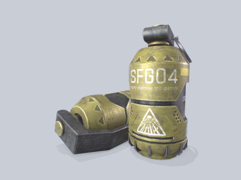 Scifi grenade 3D Model