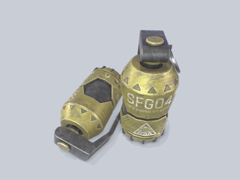 Scifi grenade 3D Model
