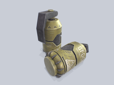 Scifi grenade 3D Model