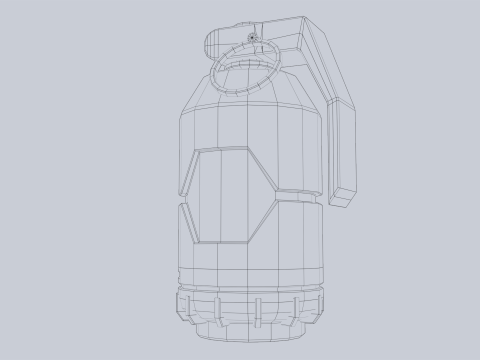 Scifi grenade 3D Model