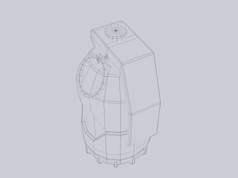 Scifi grenade 3D Model