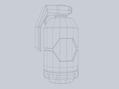 Scifi grenade 3D Model