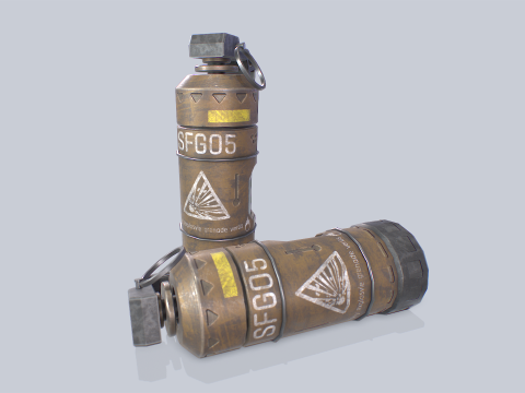 Scifi grenade 3D Model
