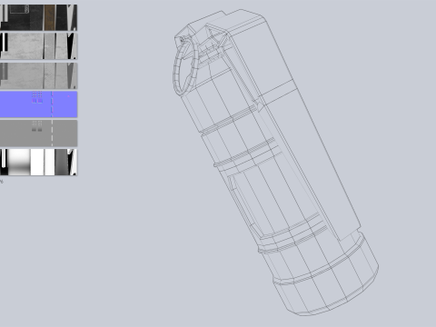 Scifi grenade 3D 模型