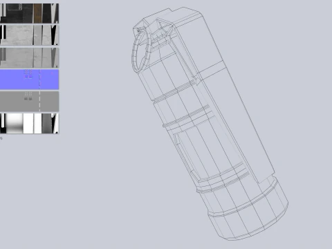 Scifi grenade 3D Model
