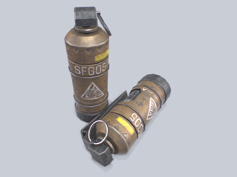 Scifi grenade 3D 模型