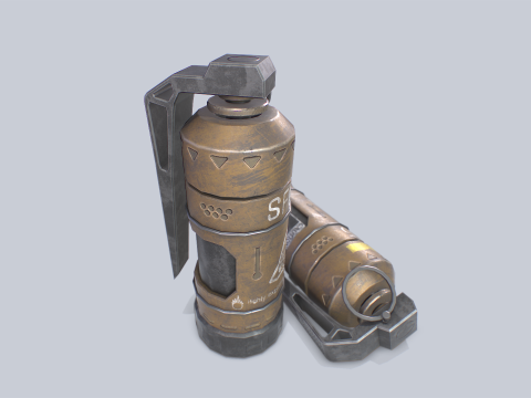 Scifi grenade 3D 模型