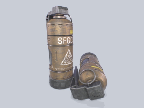 Scifi grenade 3D 模型