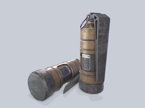 Scifi grenade 3D 模型