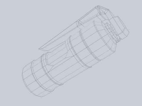 Scifi grenade 3D Model