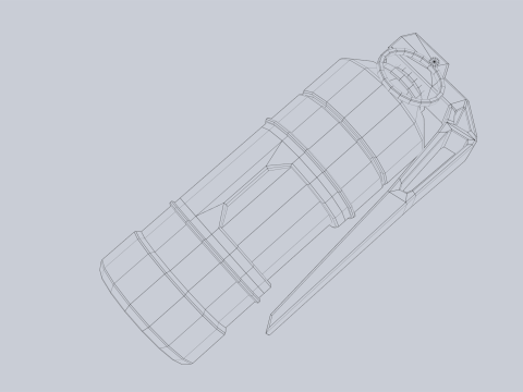 Scifi grenade 3D 模型