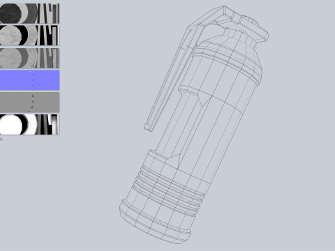 Scifi grenade 3D Модель