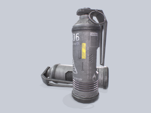 Scifi grenade 3D Модель