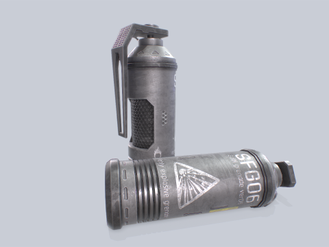 Scifi grenade 3D Модель