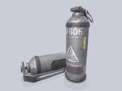 Scifi grenade collection 3D Model