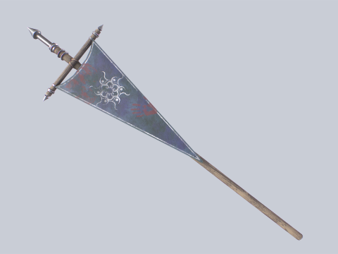 Fantasy war banner 3D Модель