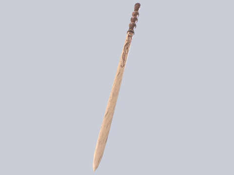 Wooden sword 3D Model