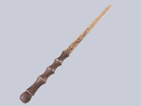 Wooden sword 3D Model