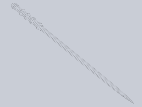 Wooden sword 3D मॉडल