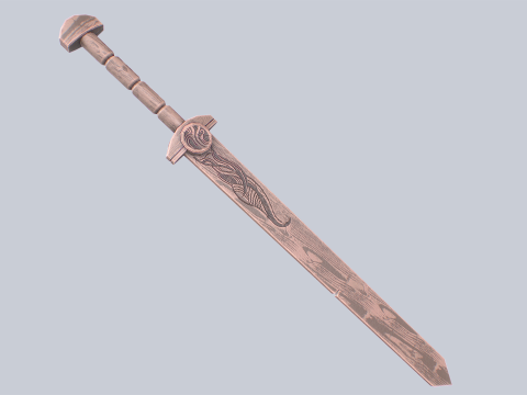 Wooden sword 3D 模型