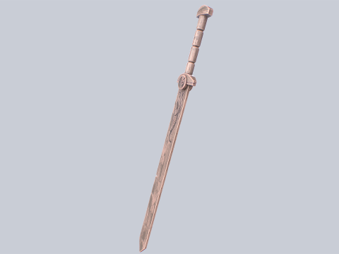 Wooden sword 3D 模型