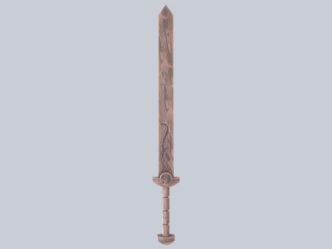Wooden sword 3D 模型