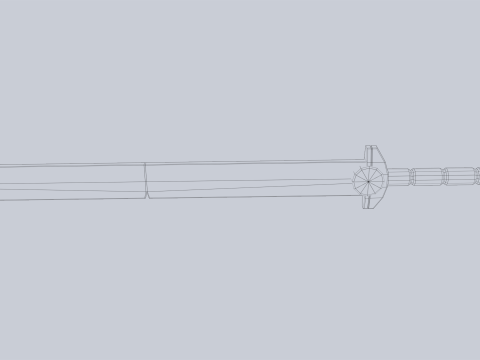 Wooden sword 3D 模型
