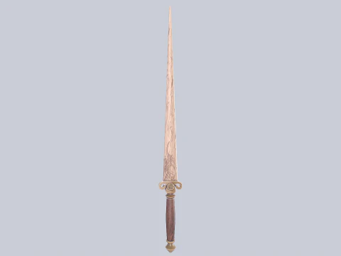 Wooden sword 3D Model