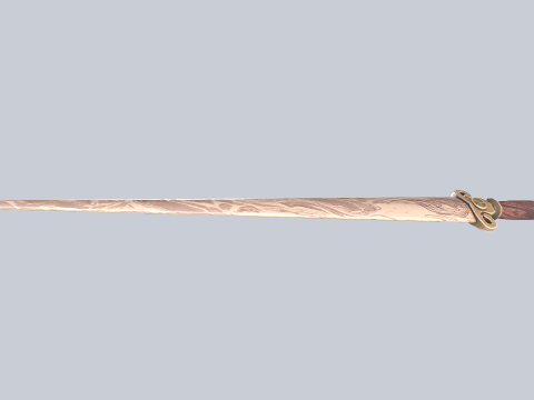 Wooden sword Model 3D