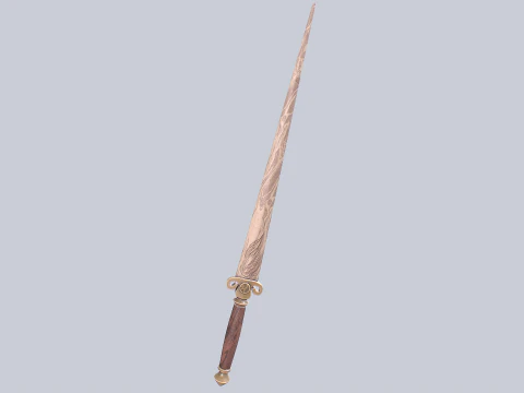 Wooden sword 3D Model