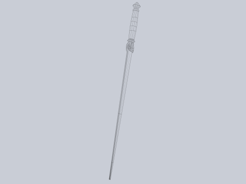 Wooden sword Model 3D