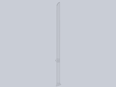 Wooden sword 3D-Modell