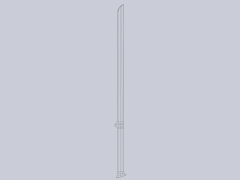 Wooden sword 3D Model