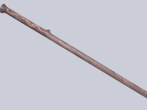 Wooden sword 3D Model