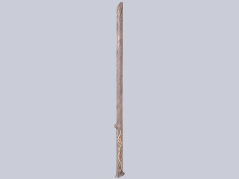 Wooden sword 3D Model