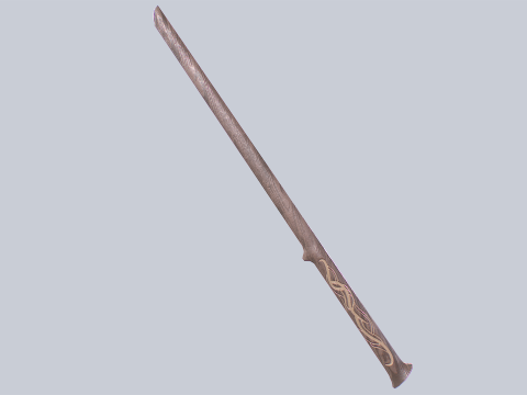 Wooden sword 3D-Modell